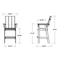 Thumbnail for Modern Curveback Adirondack Bar Chair