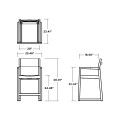 Thumbnail for EDGE Sling Counter Arm Chair
