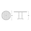 Thumbnail for 48" Round Farmhouse Dining Table