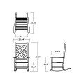 Thumbnail for Chippendale Porch Rocking Chair