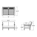 Thumbnail for Chippendale Deep Seating Loveseat