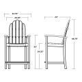 Thumbnail for Classic Adirondack Counter Chair