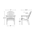Thumbnail for Seashell Upright Adirondack Chair