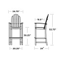 Thumbnail for Classic Adirondack Bar Chair