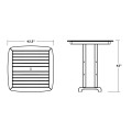 Thumbnail for Nautical 44" Bar Table