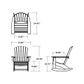Thumbnail for Nautical Curveback Adirondack Rocking Chair