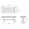 Thumbnail for Farmhouse Trestle 38" x 96" Counter Table