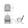 Thumbnail for Nautical Grand Adirondack Chair