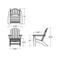 Thumbnail for Cottage Curveback Adirondack Chair