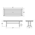 Thumbnail for Nautical Trestle 39" x 97" Dining Table