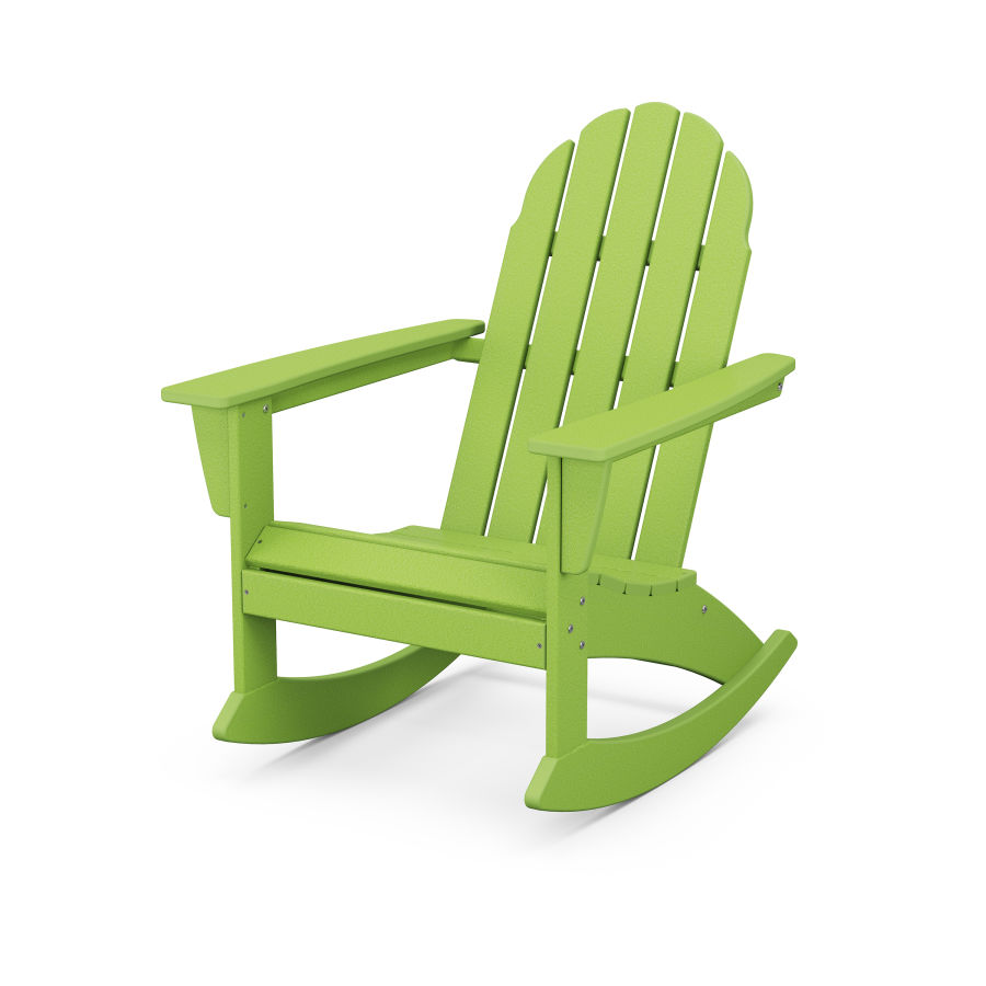 POLYWOOD Vineyard Adirondack Rocking Chair in Lime