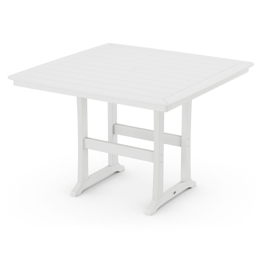 POLYWOOD 59" Bar Table in White