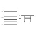Thumbnail for Farmhouse Trestle 59" Dining Table