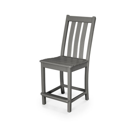 Vineyard Counter Side Chair in Slate Grey