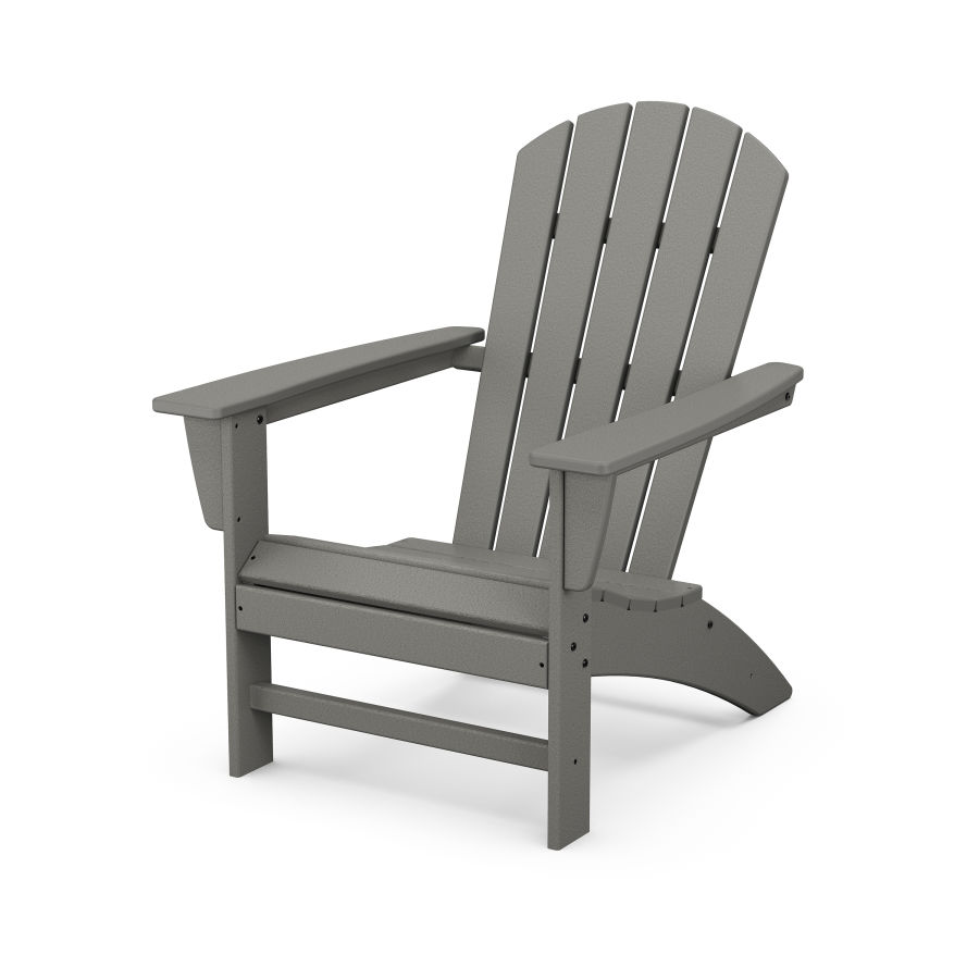 POLYWOOD Nautical Adirondack Chair in Slate Grey