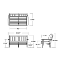Thumbnail for Oxford Deep Seating Loveseat