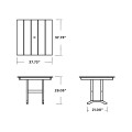 Thumbnail for Farmhouse 37" Dining Table