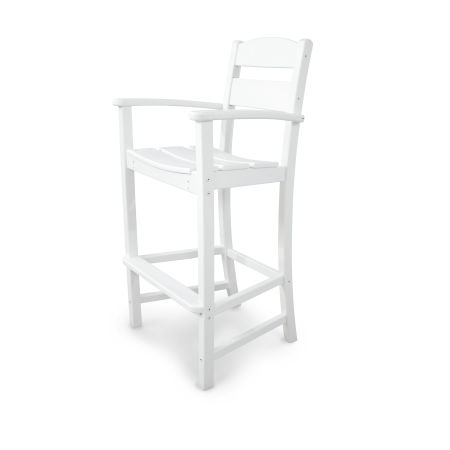POLYWOOD Classics Bar Arm Chair in White
