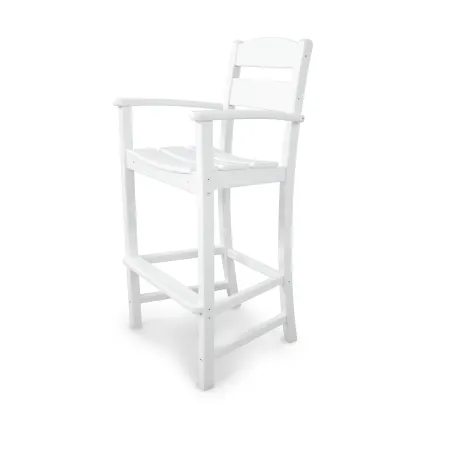 POLYWOOD Classics Bar Arm Chair in White