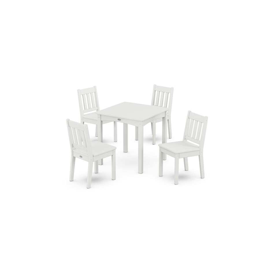 POLYWOOD Vineyard Kids 5-Piece Dining Set in White