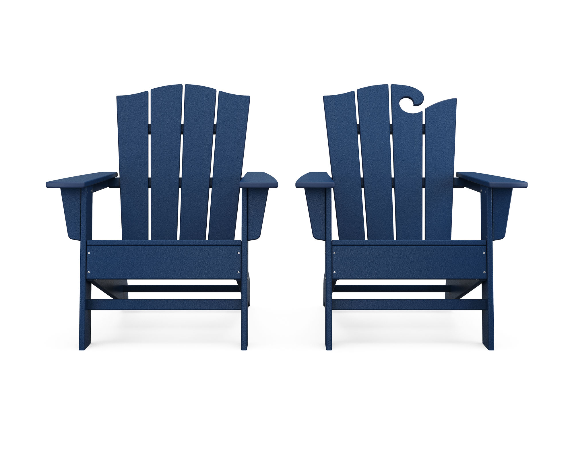 POLYWOOD® Wave 2Piece Adirondack Chair Set with The Crest Chair