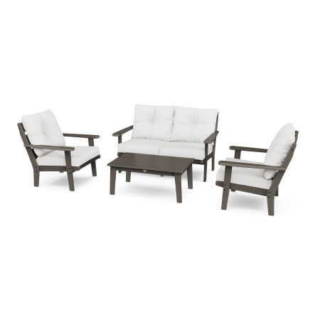 POLYWOOD Lakeside 4-Piece Deep Seating Set in Vintage Finish