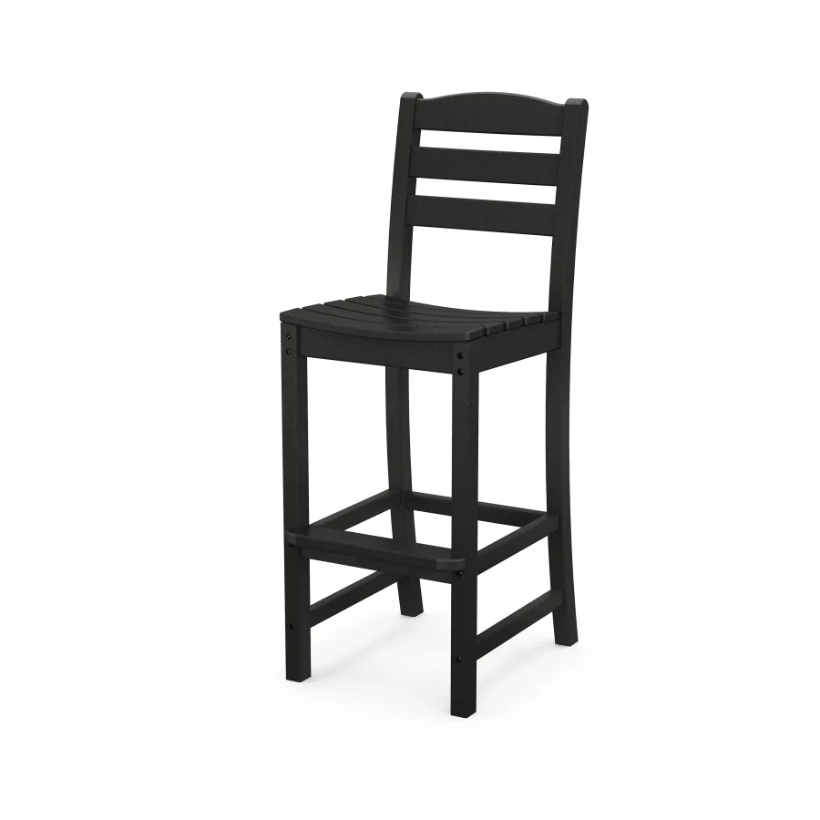 POLYWOOD La Casa Café Bar Side Chair in Black