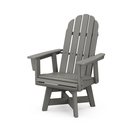 Vineyard Adirondack Swivel Dining Chair in Slate Grey