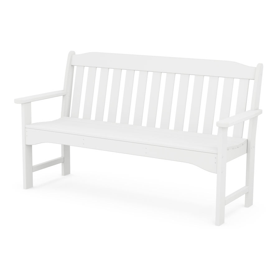 POLYWOOD Country Living 60" Garden Bench in White