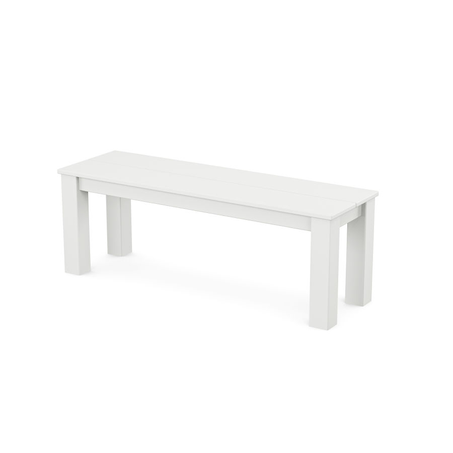 POLYWOOD Studio Parsons 48” Bench in White