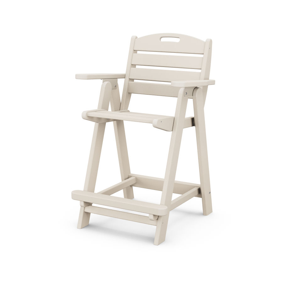 POLYWOOD Nautical Counter Chair in Sand