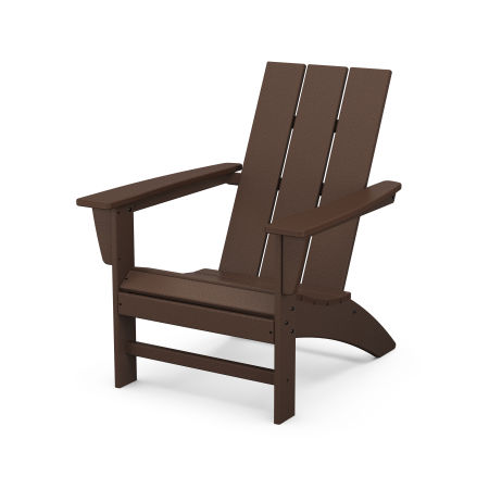 POLYWOOD Modern Adirondack Chair in Mahogany