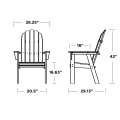 Thumbnail for Vineyard Curveback Upright Adirondack Chair