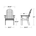 Thumbnail for Vineyard Curveback Upright Adirondack Chair