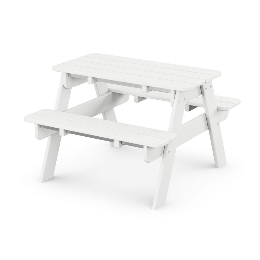 POLYWOOD Kids Picnic Table in White