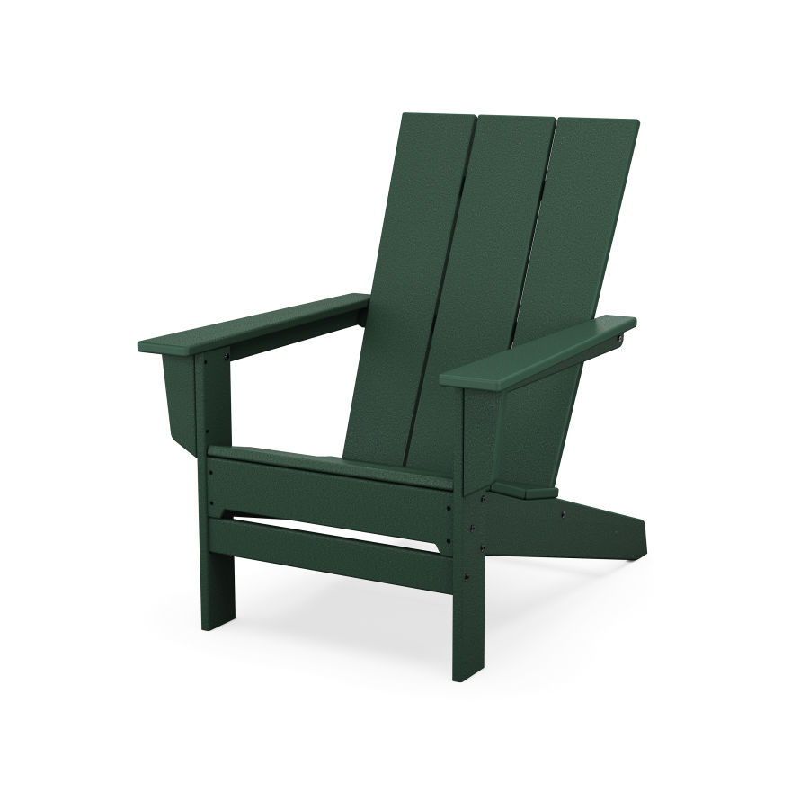 POLYWOOD Modern Studio Adirondack Chair in Green