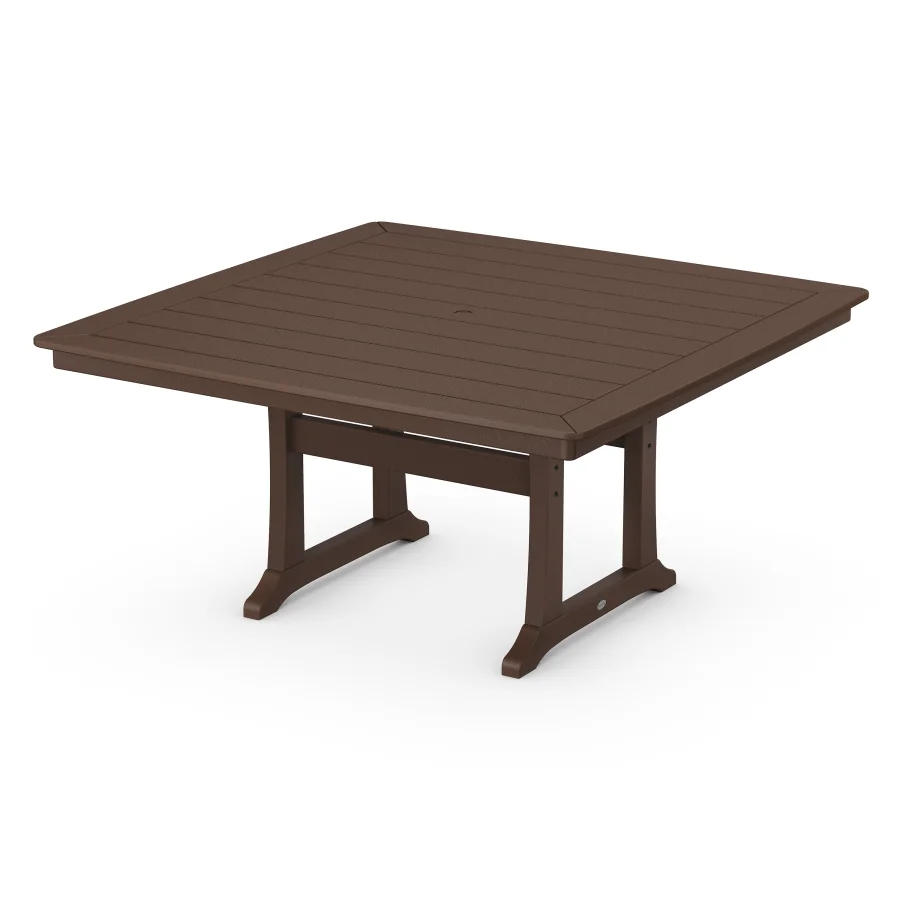 POLYWOOD 59" Dining Table in Mahogany