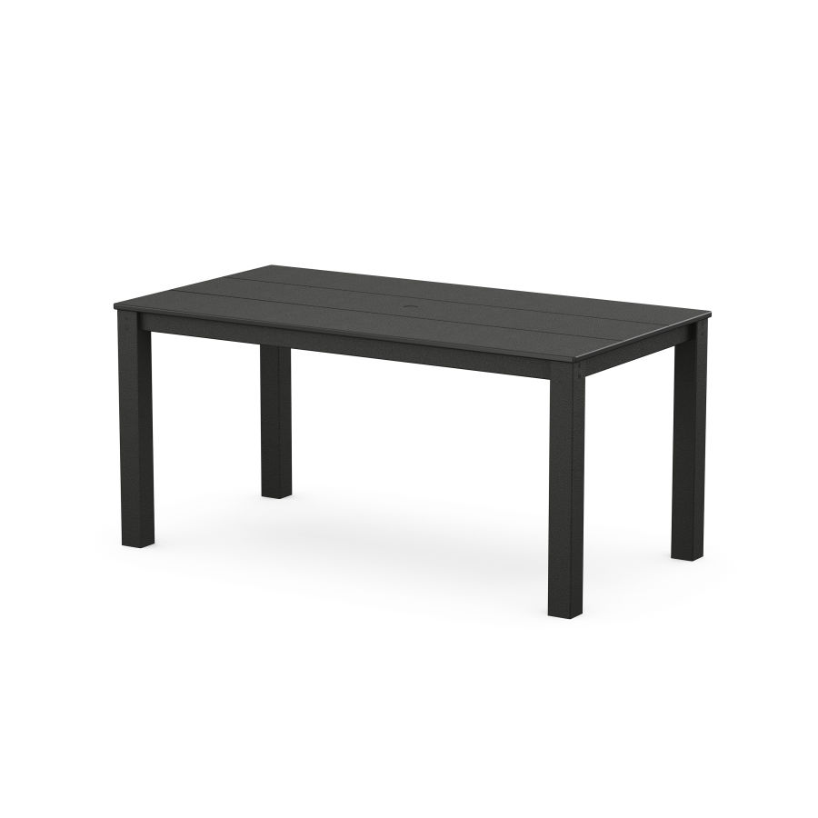 POLYWOOD Studio Parsons 34" X 64" Dining Table in Black