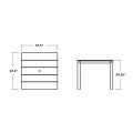 Thumbnail for Parsons 38" Square Dining Table
