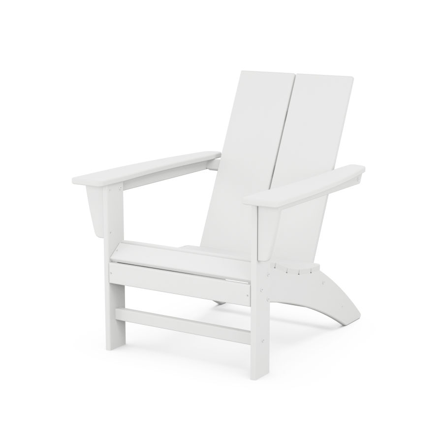 POLYWOOD Country Living Modern Adirondack Chair in White