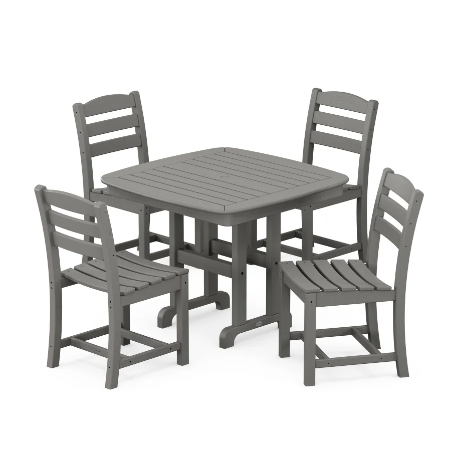 POLYWOOD La Casa Café 5-Piece Side Chair Dining Set