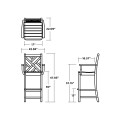 Thumbnail for Chippendale Bar Arm Chair