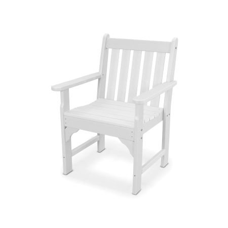 POLYWOOD Vineyard Garden Arm Chair in Vintage White