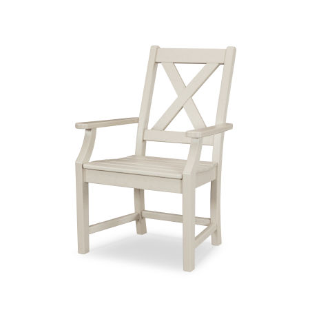 POLYWOOD Braxton Dining Arm Chair in Sand