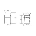 Thumbnail for EDGE Woven Counter Arm Chair