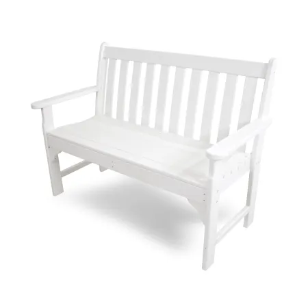 POLYWOOD Ivy 48" Garden Bench in White