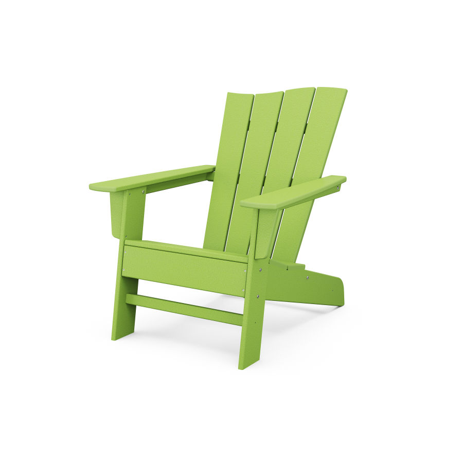 POLYWOOD The Wave Chair Right in Lime