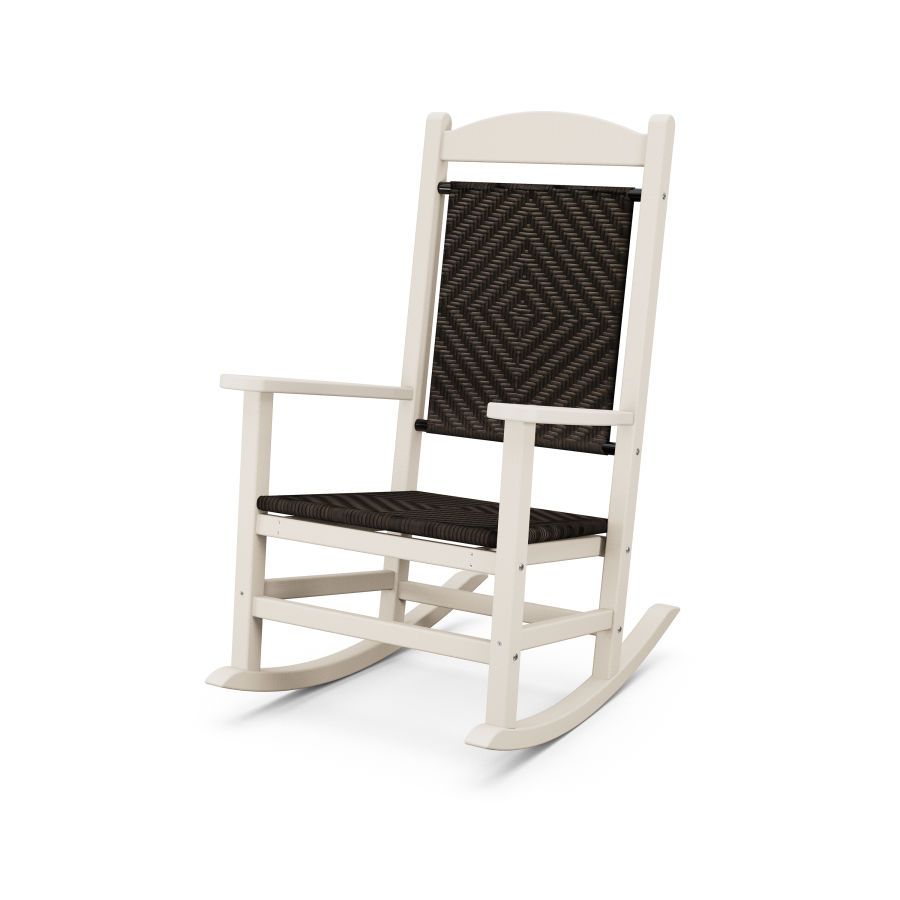 POLYWOOD Presidential Woven Rocking Chair in Cahaba