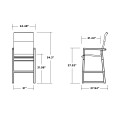 Thumbnail for EDGE Woven High-Back Bar Arm Chair