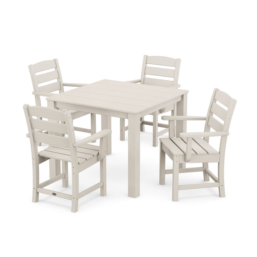 POLYWOOD Lakeside 5-Piece Parsons Dining Set in Sand